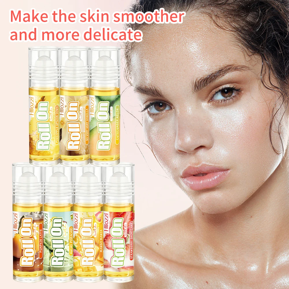 10ml/1 fl oz roll-on body oil, available in five different sets. Each set features a unique fragrance and moisturizes the skin.