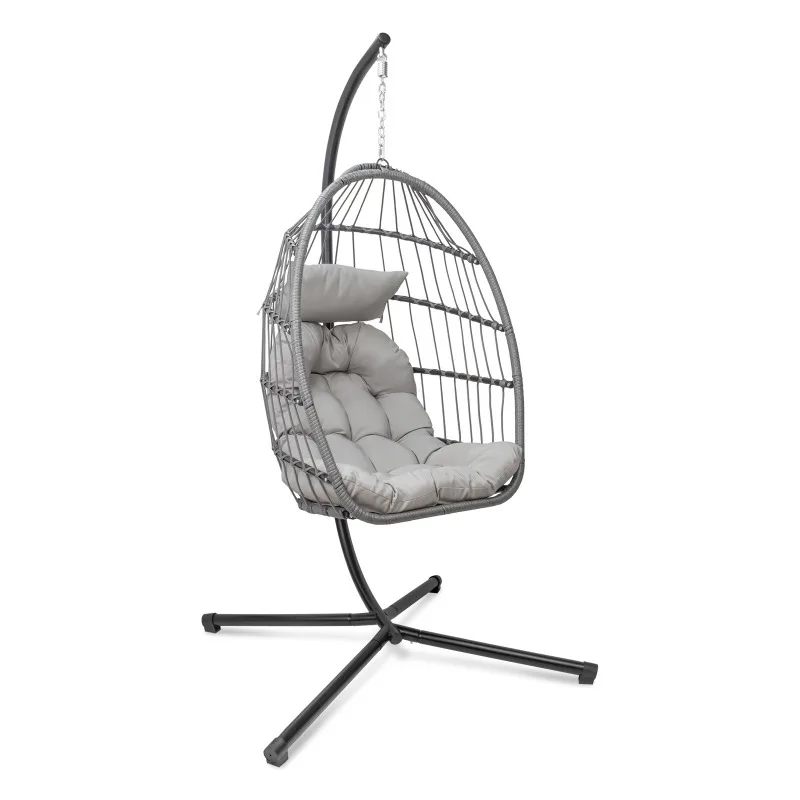 

Hanging Basket Chair Folding Removable Indoor Outdoor Single Double Hanging Chair Bird's Nest