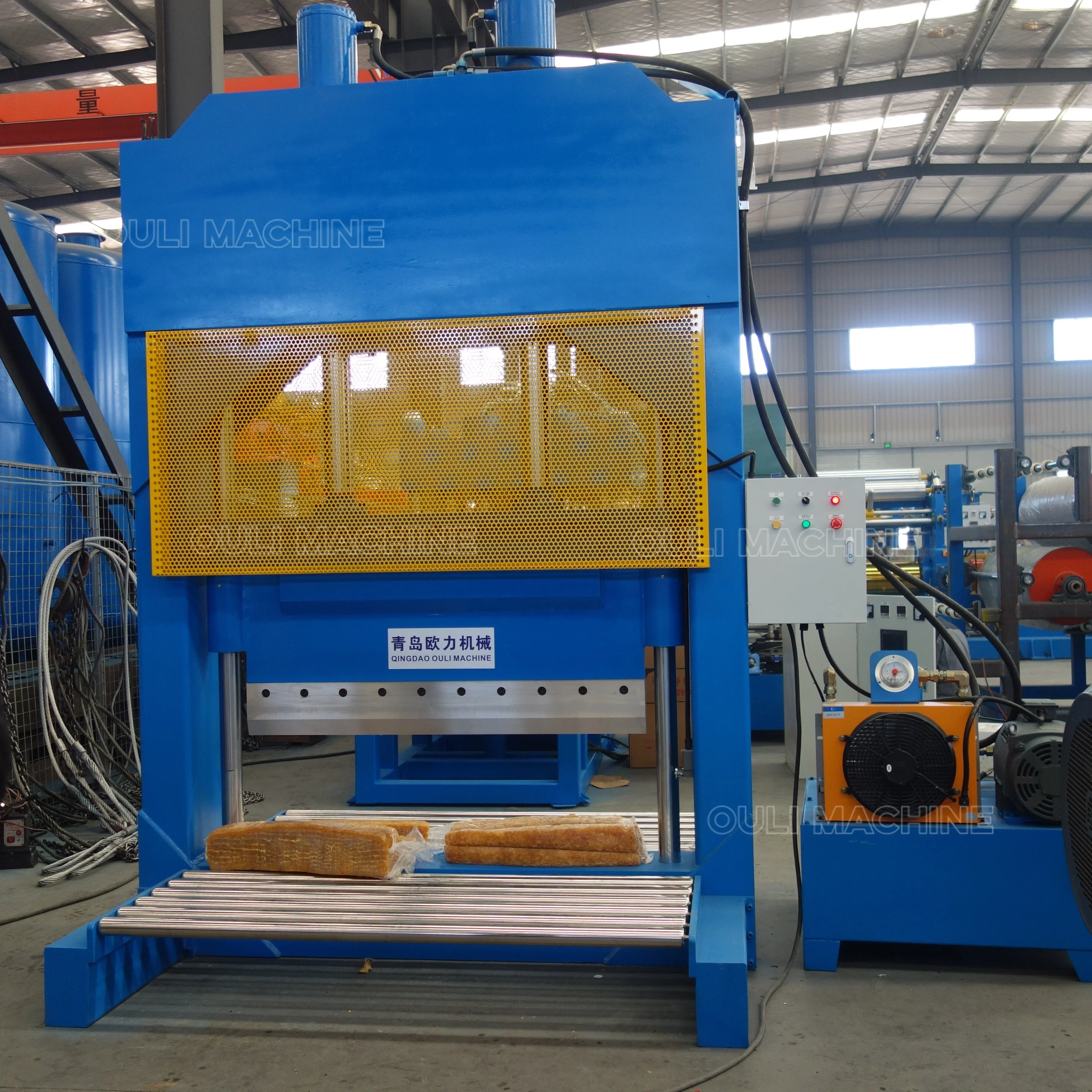 Automatic Hydraulic Single Knife Rubber Bale Cutter Industrial Rubber Processing Machinery Rubble Block Cutting Machine