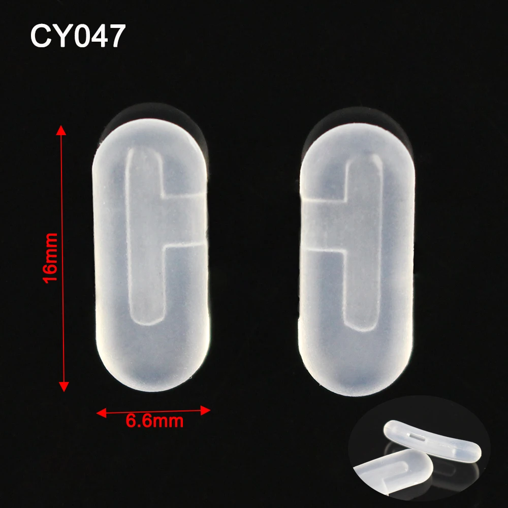 20pcs 2022 New Silicone Glasses Eyeglasses Nose Pads Optical Frame Repair Accessory Part Push In Insert Type Free Shipping