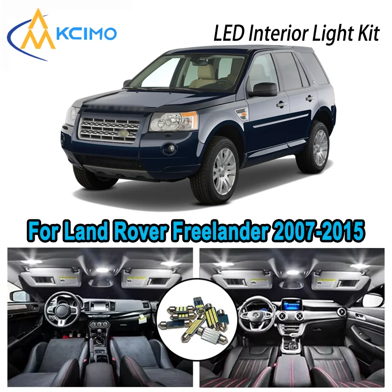 

For Land Rover Freelander 2 LR2 2007-2015 Premium Bright LED Interior Dome Map Trunk Light Kit Car Led Lamps Canbus No Error