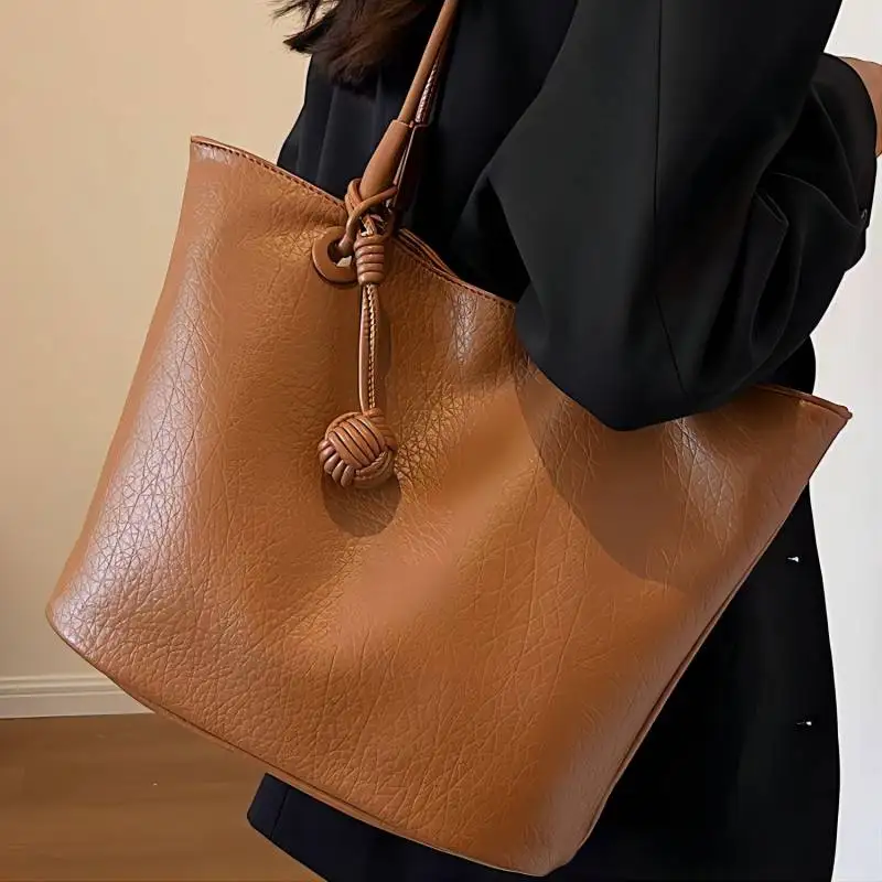 CGCBAG-Bolso de mano de cuero PU para mujer, bolsa de hombro de lujo, Simple, de alta calidad