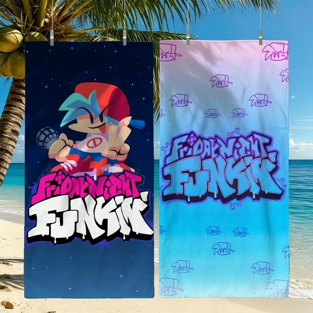 Game Friday Night Funkin' Towel Towel Beach Towel Oversized Quick Dry Towel Absorbent Soft Swim BeachTowels for Men Women