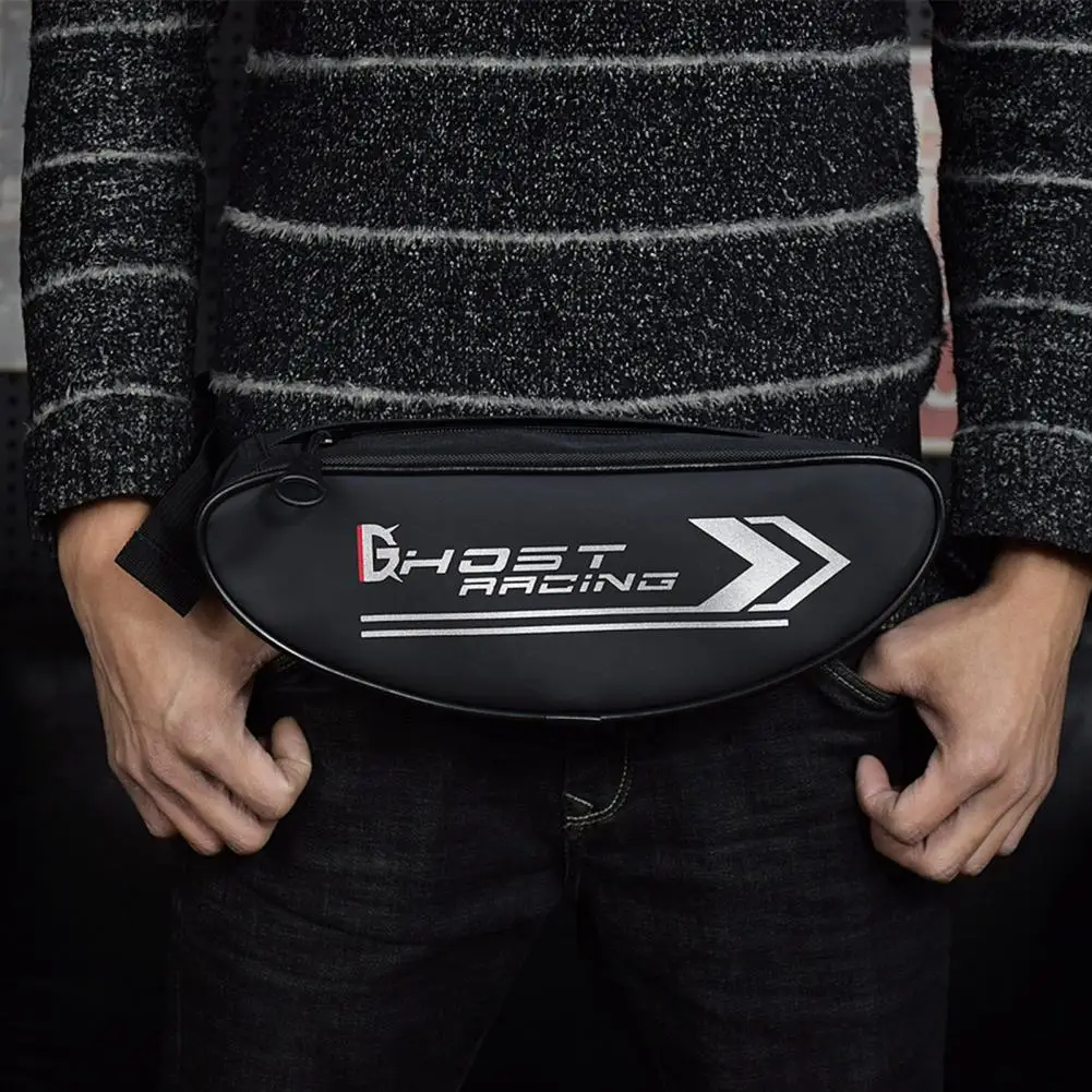 

1L Convenient Inner Pocket Compartments Motorcycle Front Bag Solid Color Multifunctional Motorcycle Front Bag