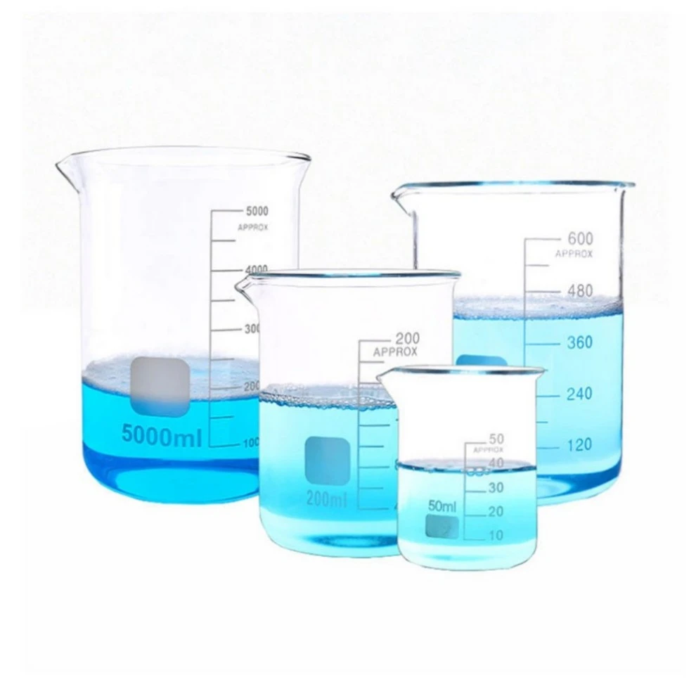 3pcs/set (200ml,250ml,500ml) Glass Beaker Chemistry Experiment Labware For School Laboratory Equipment