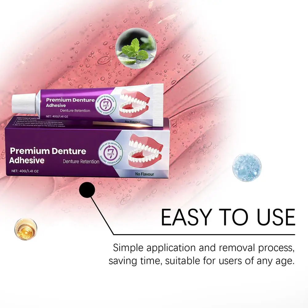 Adhesivos para dentadura postiza cómodos, pegamento para el cuidado de los dientes, Kit de reparación de dentadura termoplástica, cojín adhesivo, dentaduras postizas fijas de fricción