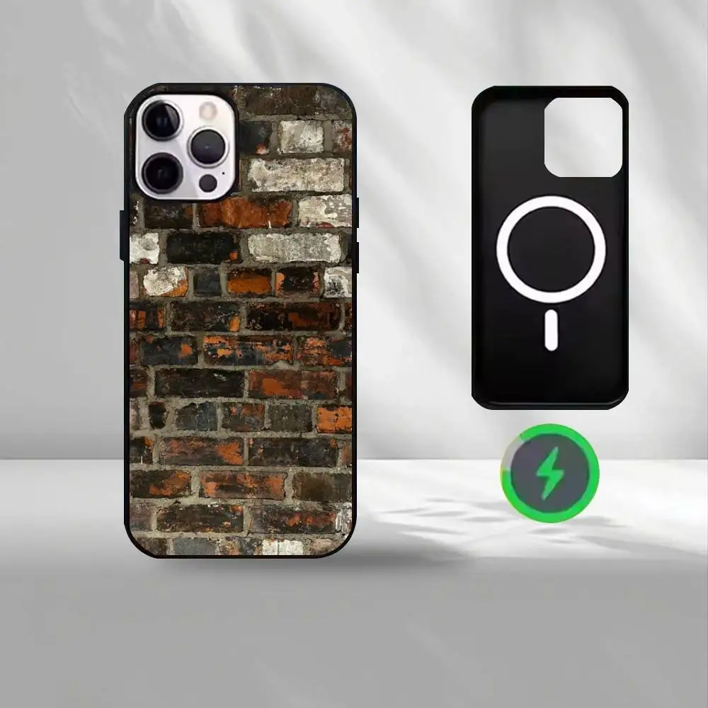 R-Retro Industrial Style Rusty  Phone Case For iPhone17,16,15,14,13,12,11 Plus,Pro Max Magnetic For Magsafe Wireless Charging