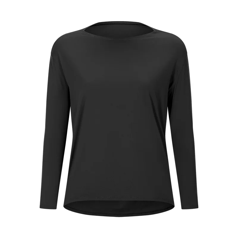 

Mermaid Curve Double-sided Naked Loose Long-sleeved Women's Slim-fit Breathable Simple Training Fitness Yoga Suit
