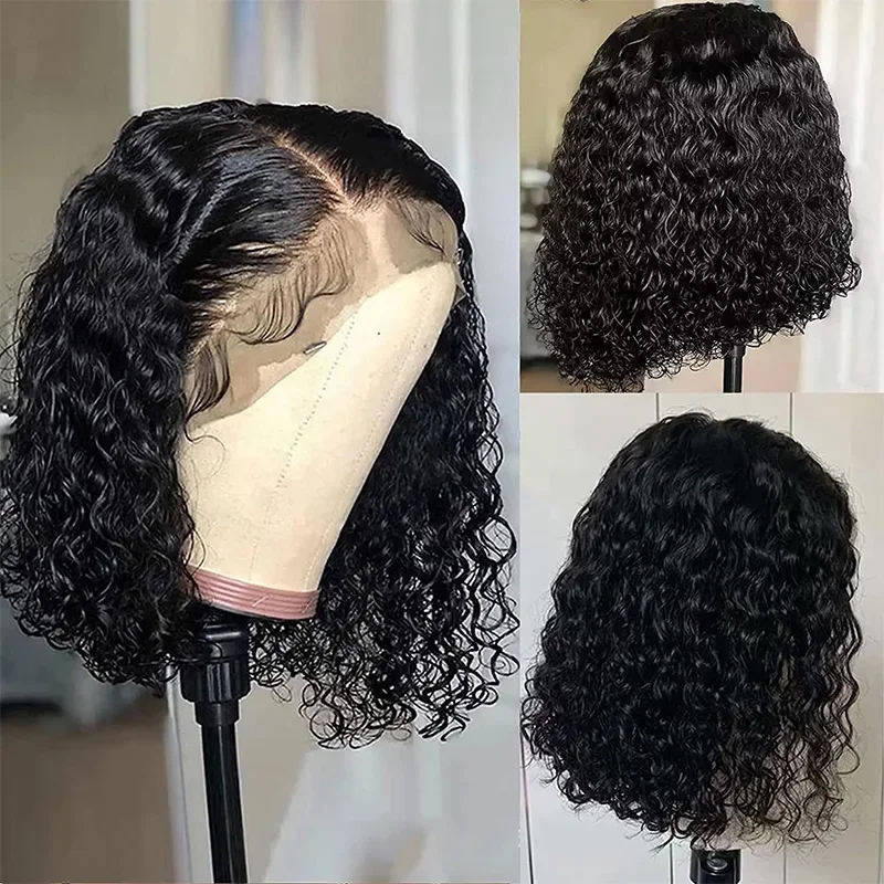 Jerry Curly Human Hair Wigs 13x4 Lace Frontal Wet And Wavy Lace Wig 4x4 Lace Closure Brazilian Natural HairLine Wigs For Women