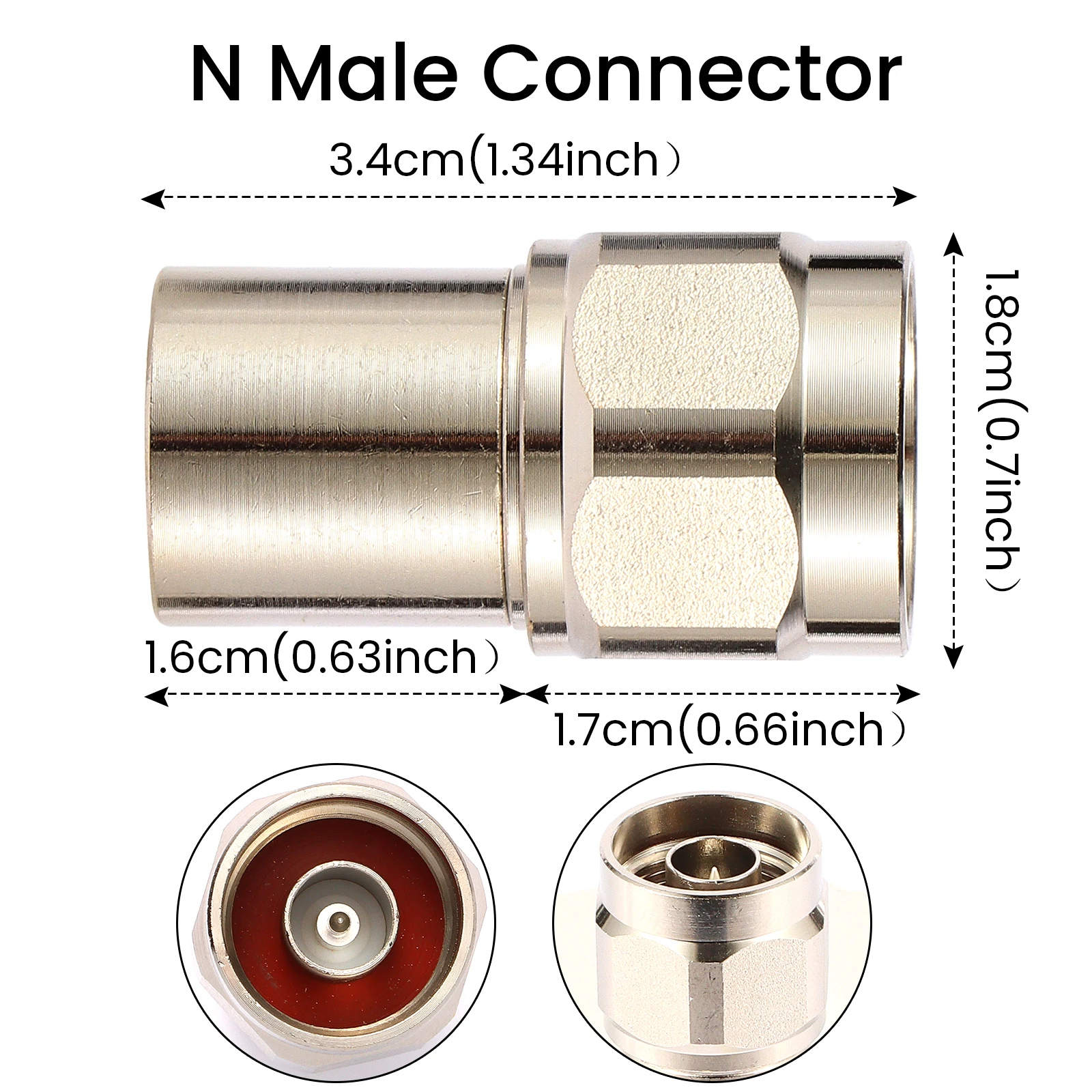BECEN,2pieces 2Watt N-type   Dummy Load , DC to 3 GHz, 50 ohms