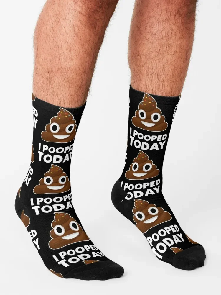 I Pooped Today Socks Crossfit halloween moving calze calze da uomo personalizzate da donna