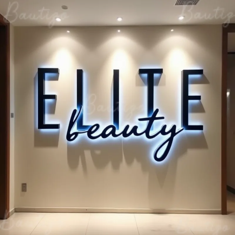 Custom Made LED Backlit Sign With LED Illuminated Sign Metal Letters For Business Storefront Outdoor Waterproof Signage
