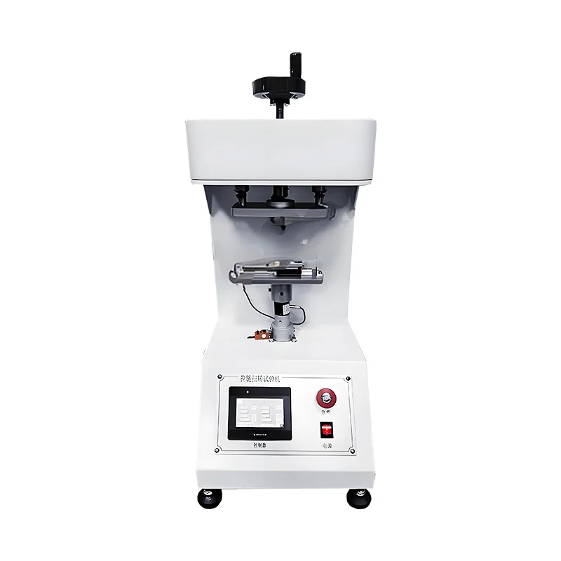 

Zipper torsion testing machine, slider torsion strength testing device