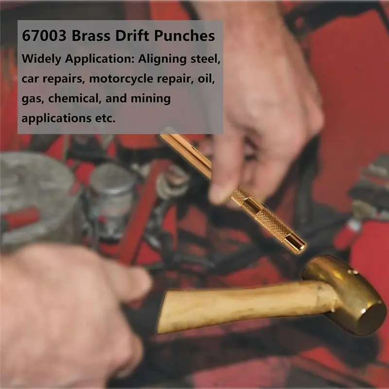 A76K Brass Drift Punch Set, 25075 25076 25077 Brass Punches view 4