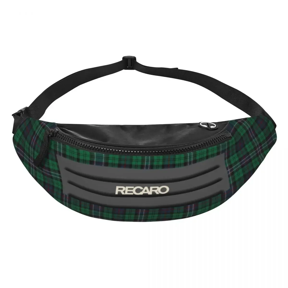 Recaros Logo Fanny Pack Women Men Custom Crossbody Waist Bag for Cycling Camping Phone Money Pouch