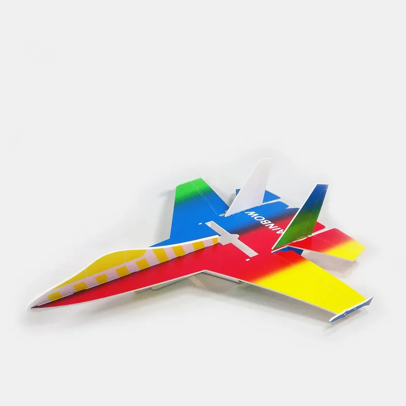 Rainbow Kt Board Aircraft Model Su 27 Stałopłat Magic Board Anti Fall Pp Board Radio Controlled Aircraft Diy Glider Toy Gift