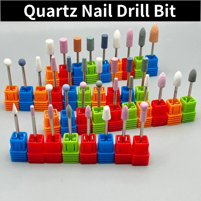 1 Stück Quarz-Nagelbohrer Elektrische Maniküre-Bohrer Nagelpolierkopf Schneidwerkzeuge Pediküre-Fräser Feilen Nagelkunst-Bohrer