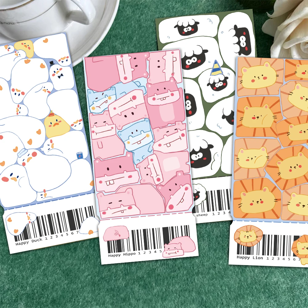 30pcs Animal Bookmarks Cartoon Cute Decorations Reading Books Marking Paper Tickets Bookmarks Student Supplies Ticket Stub Cards