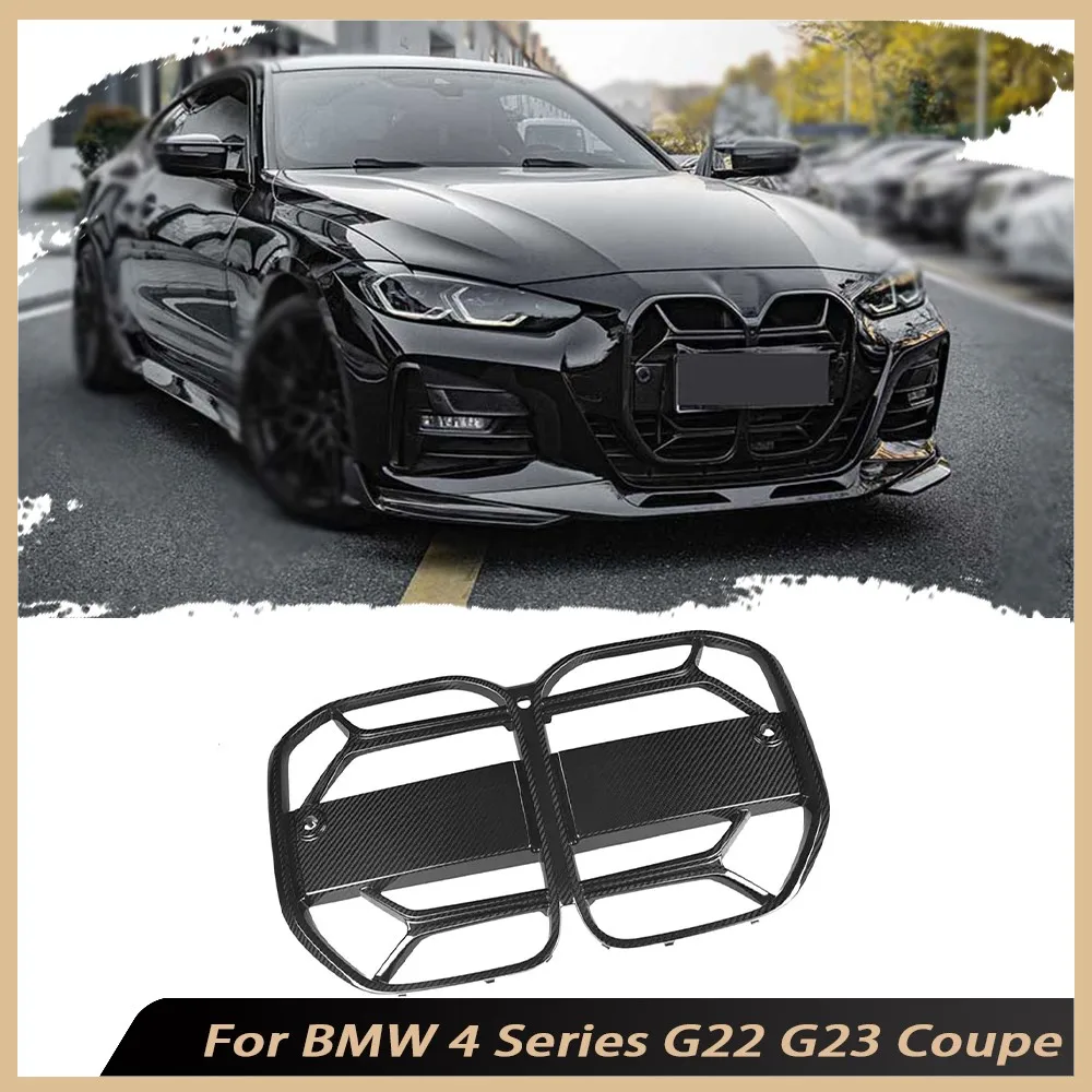 

Carbon Fiber Body Kits Front Bumper Racing Grill Car Grille Grills Front Kidney Accessories For BMW 4 Series G22 G23 Coupe 2021+