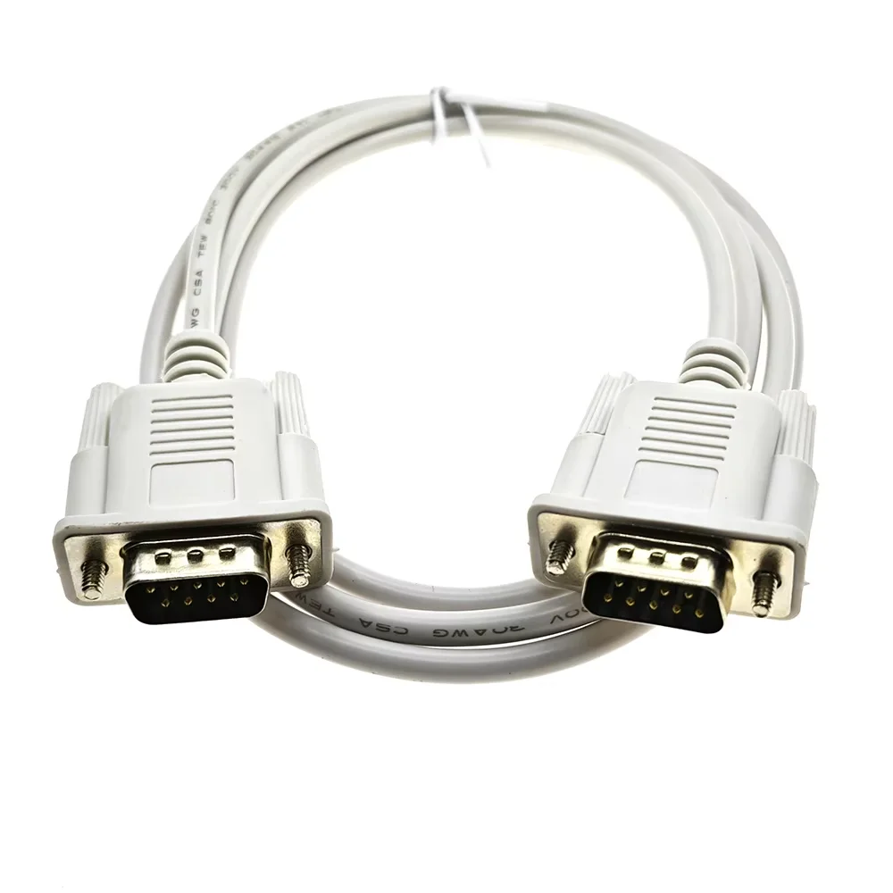 1PCS DB9 Serial Cable 9Pin RS232 Male/Female Straight/Crossover Type PC Converter Expansion Cable 1.5M Extension Cable