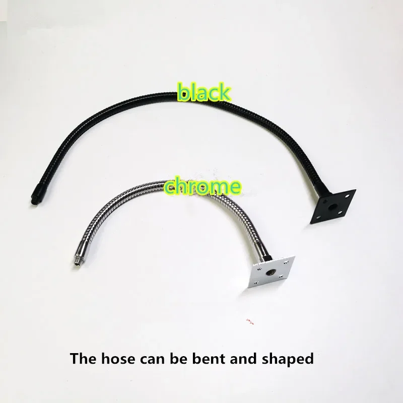 Dia 10mm/8mm Led Gooseneck Flexible Lamps Holder with Small Square Base Iron Hose Universal Lamp Soft Pipe Serpentine Tube DIY