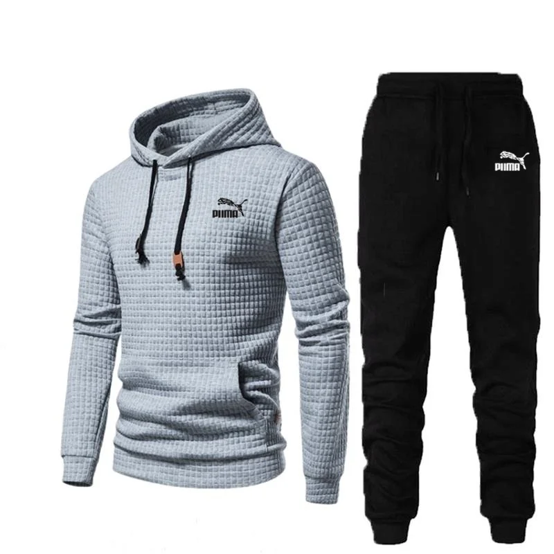 

Men's Multi Pocket Zipper Sportswear Set, Casual Sportswear, Jogging, Fitness, 2-piece Hoodie Set, Autumn, New 2024