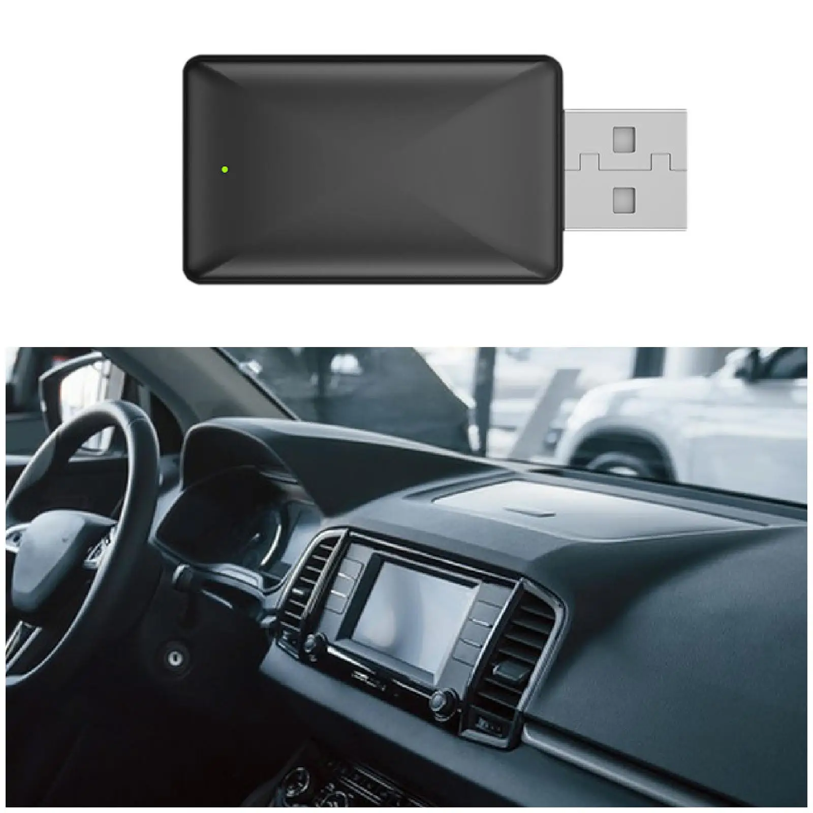 Wireless Carplay Adapter Auto Connect Portable Low Power Consumption Stable Connection Mini Smart Dongle Wireless Carplay Dongle
