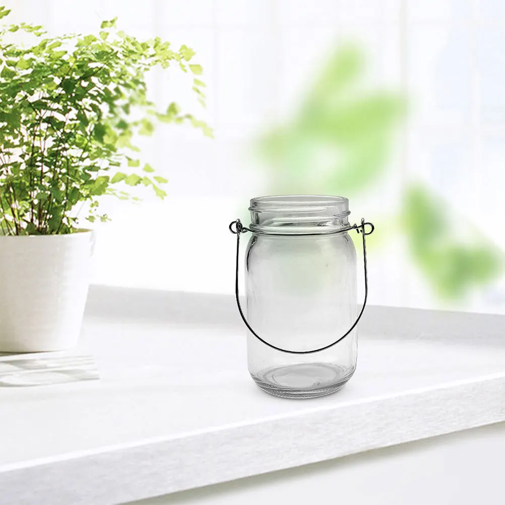 15 قطعة شماعات جرة ميسون خطاف أسلاك الفولاذ المقاوم للصدأ ل 70 مللي متر برطمانات تعليب الفم العادية تخزين المطبخ في الهواء الطلق #5