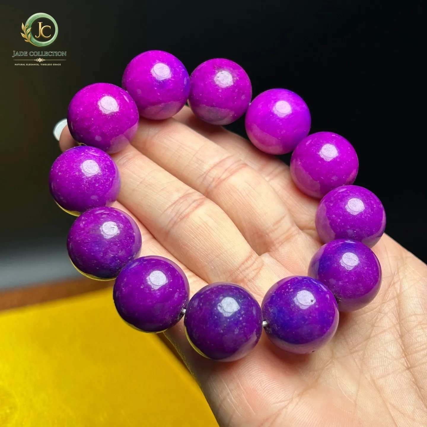 Real Natural Ice purple Burmese Beads Jade jadeite Bracelets Bangle 18MM