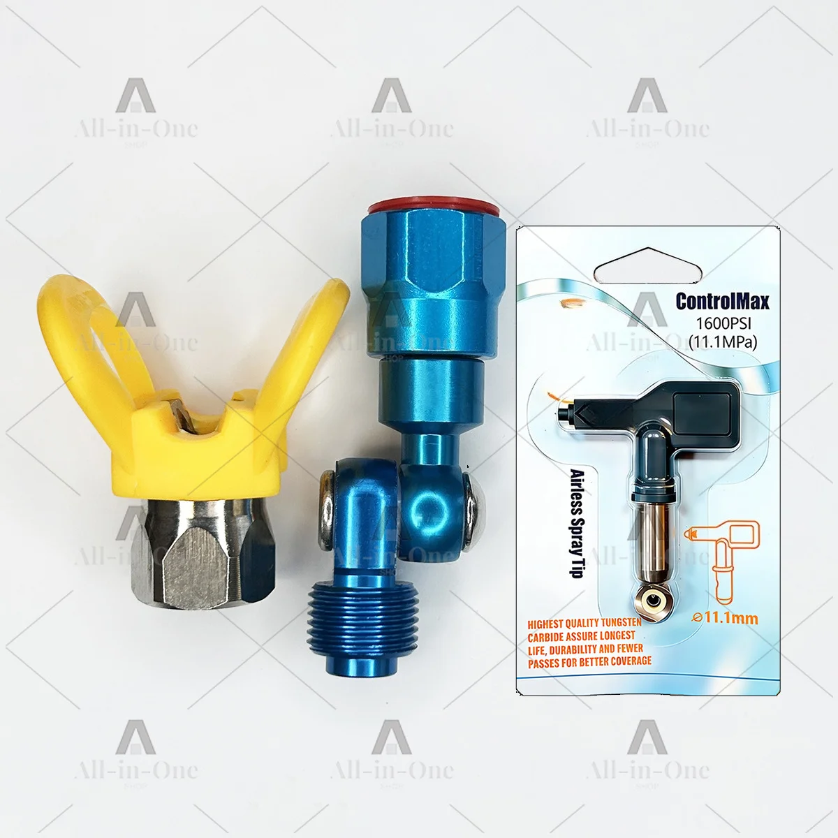 Aluminum Blue Universal Swivel Spray Nozzle Rotating Corner Sprayer Head For Diaphragm Piston Sprayer Fitting Parts