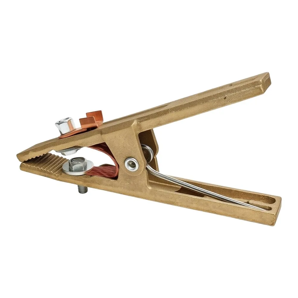 Cast Copper Ground Clamp 260A for High Power For Welding and For Plasma Cutting Serrated Jaw Design 100kg Clamping Strength