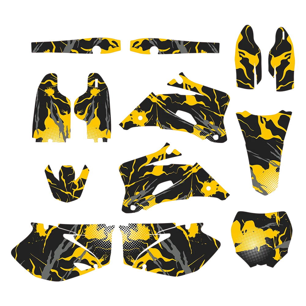 Fit For YZ250F YZ450F YZ 250F YZ 450F YZF 250 YZF 450 2006 2007 2008 2009 Motorcycle Graphic Background Decals Sticker Customize