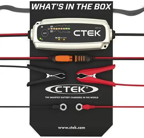 CTEK - 40-206 MXS 5.0 Fully Automatic 4.3 amp Battery Charger and Maintainer 12V