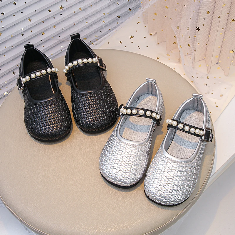 Children's Fashion Small Leather Shoes 2026 Autumn New Korean Edition Princess Round Head Single Shoe