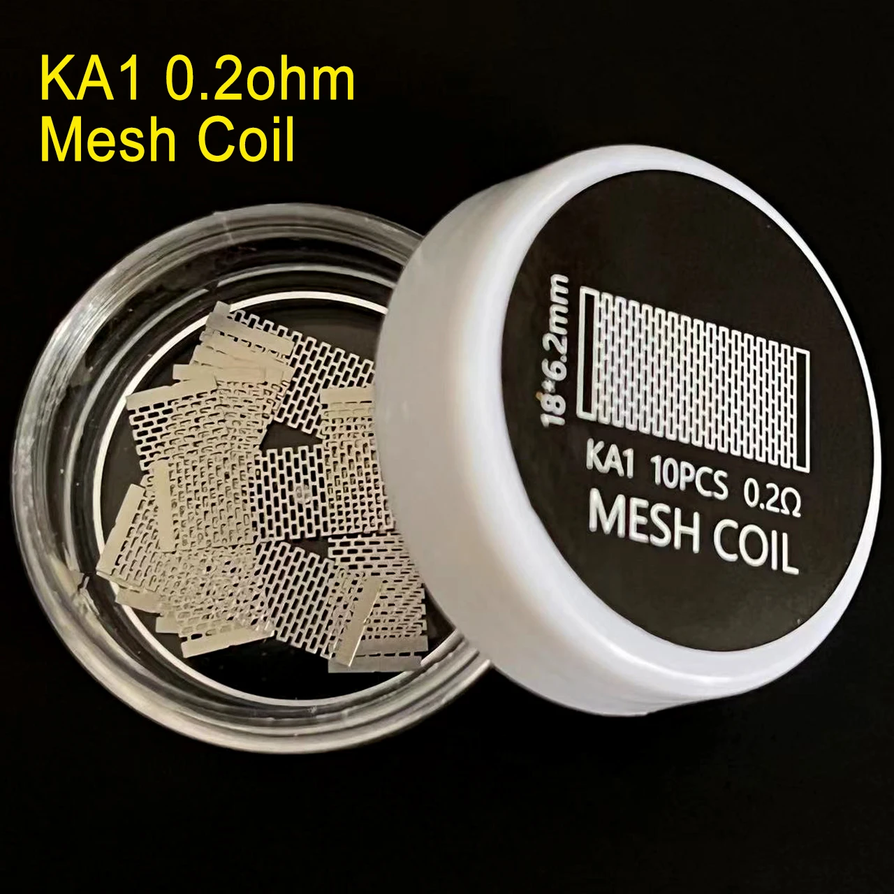 Koil Nexmesh pemanas klasik isi 50 buah/10 buah, Kawat panas jala pengganti Ni80 A1 untuk profil RD/TA /1.5 /Kylin M/M Pro/Zeus X Mesh