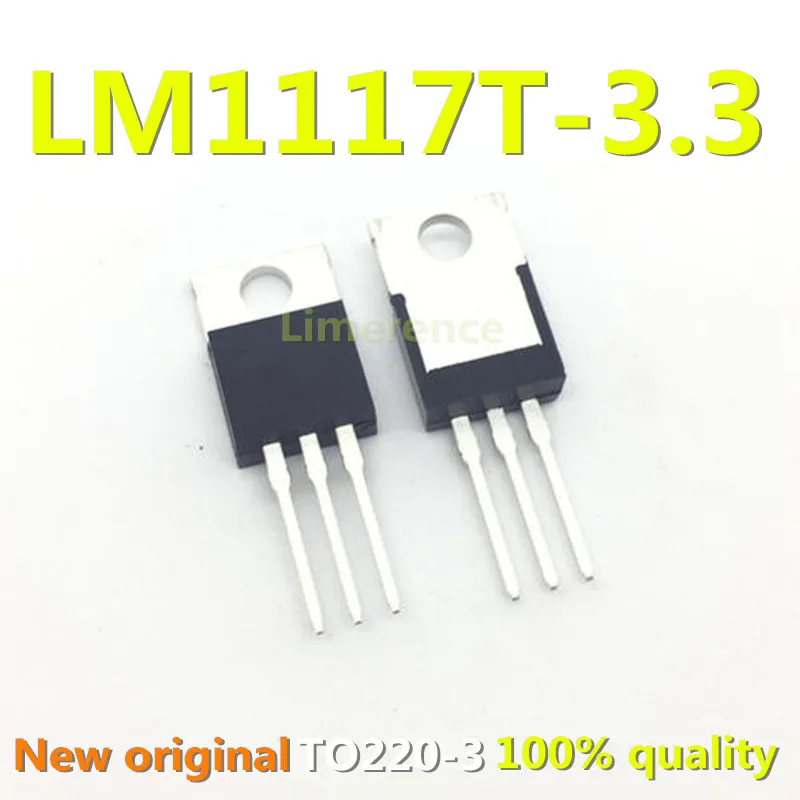 5PCS LM1117T-3.3 TO220 LM1117-3.3 LM1117T 3.3V LM1117 TO-220 New and Original IC Chipset-