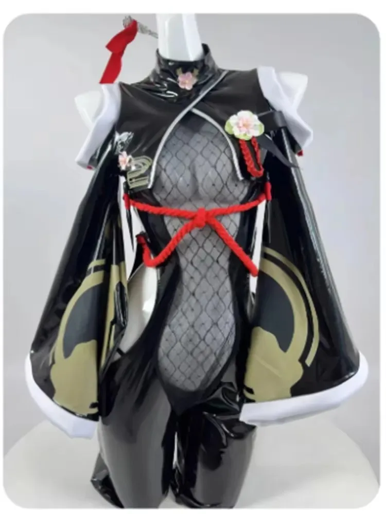 Game NIKKE The Goddess of Victory Sakura Cosplay Japanese Kimono Women Ninja Leather Jumpsuit Halloween Sexy Uniforms Anime Suit