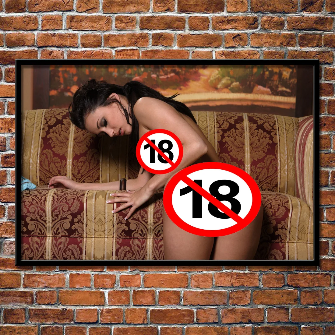 Nude Woman Paintings Sexy Brunette Girl Big Ass Aldult Pornstar Posters Wall Art Picture Canvas Prints For Home Room Decor