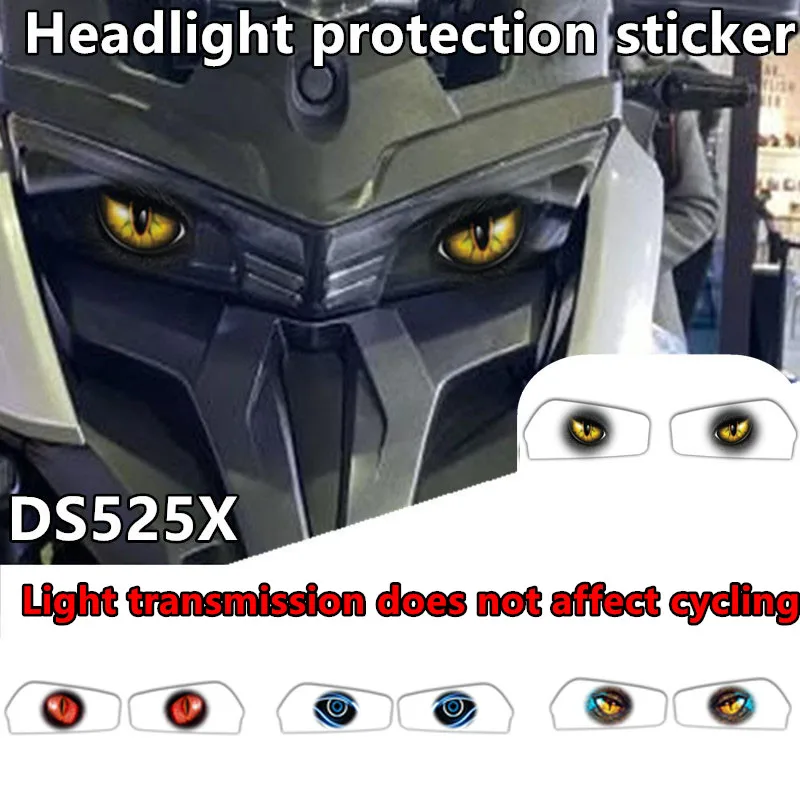 Motorcycle Accessories Headlight Stickers For Voge DS525X 2024 Waterproof Head Light Protective Decals For DSX525 525DSX 525 DSX