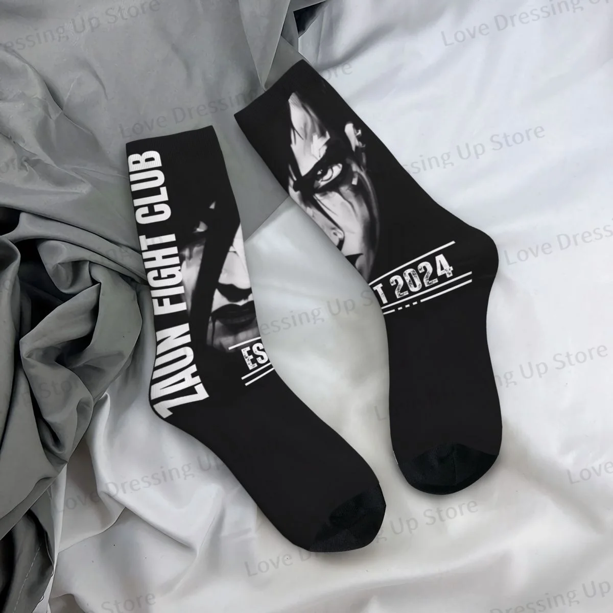 Unisex Winter Socks Zaun Fight Club Hip Hop Happy Socks Street Style Crazy Sock