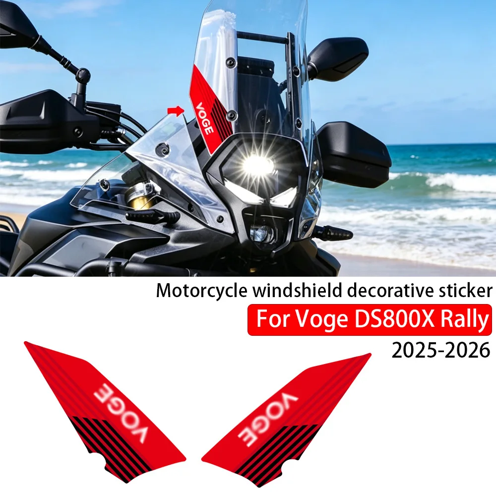 For Voge DS 800 X Rally 2025-2026 Motorcycle OEM Windscreen waterproof scratch resistant Decorative stickers DS800X Accessories