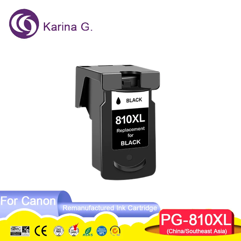 810XL 811XL PG810 CL811 PG 810 CL 811 XL PG-810 CL-811 Color Remanufacture Ink Cartridge for Canon Pixma MP245/258/268 Printer