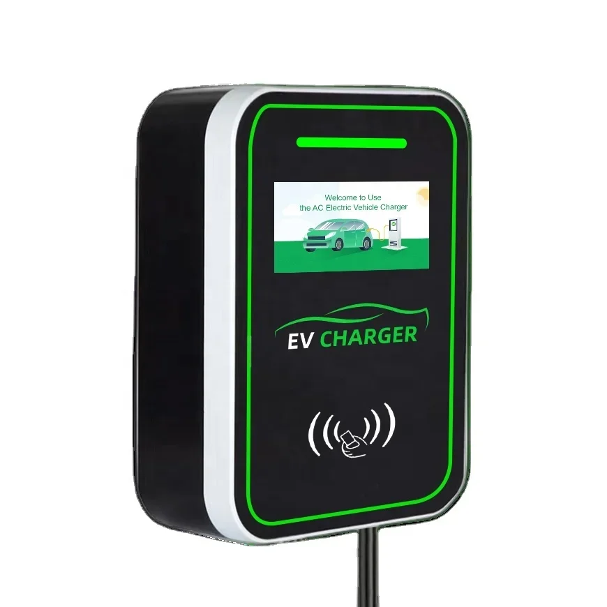 Wall Mounted Single Phase Three Phase 7Kw 11kw 22kw Ac Gbt Type 1 Type 2 Ev Car Charger Charging Station