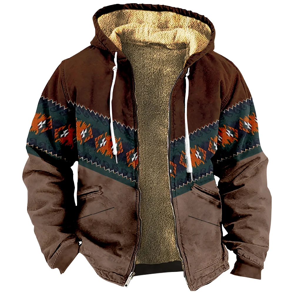 

Men's Casual Camouflage Sports Sweatshirt Long Sleeve Zipper Hooded Jacket Coat