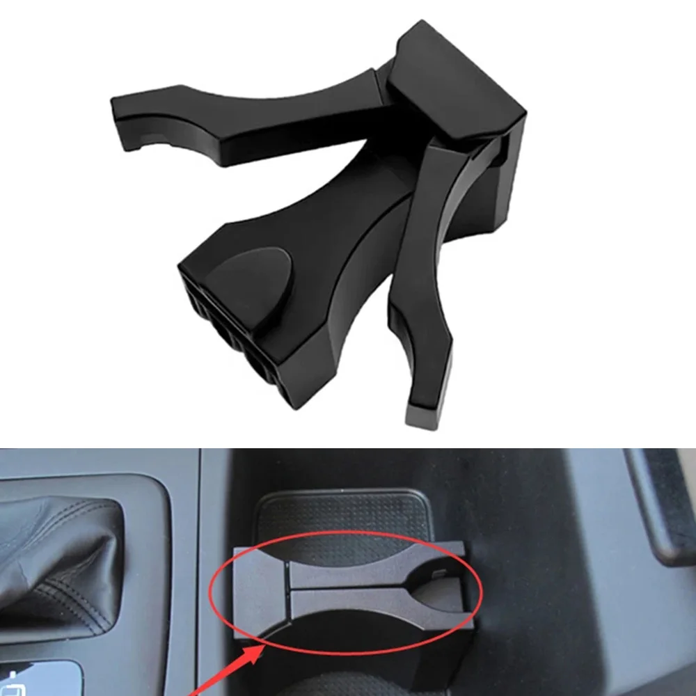 Black Console Cup Holder Insert Divider Fit for Toyota Land Cruiser 2008-2021 Replaces 55633-60040 5563360040