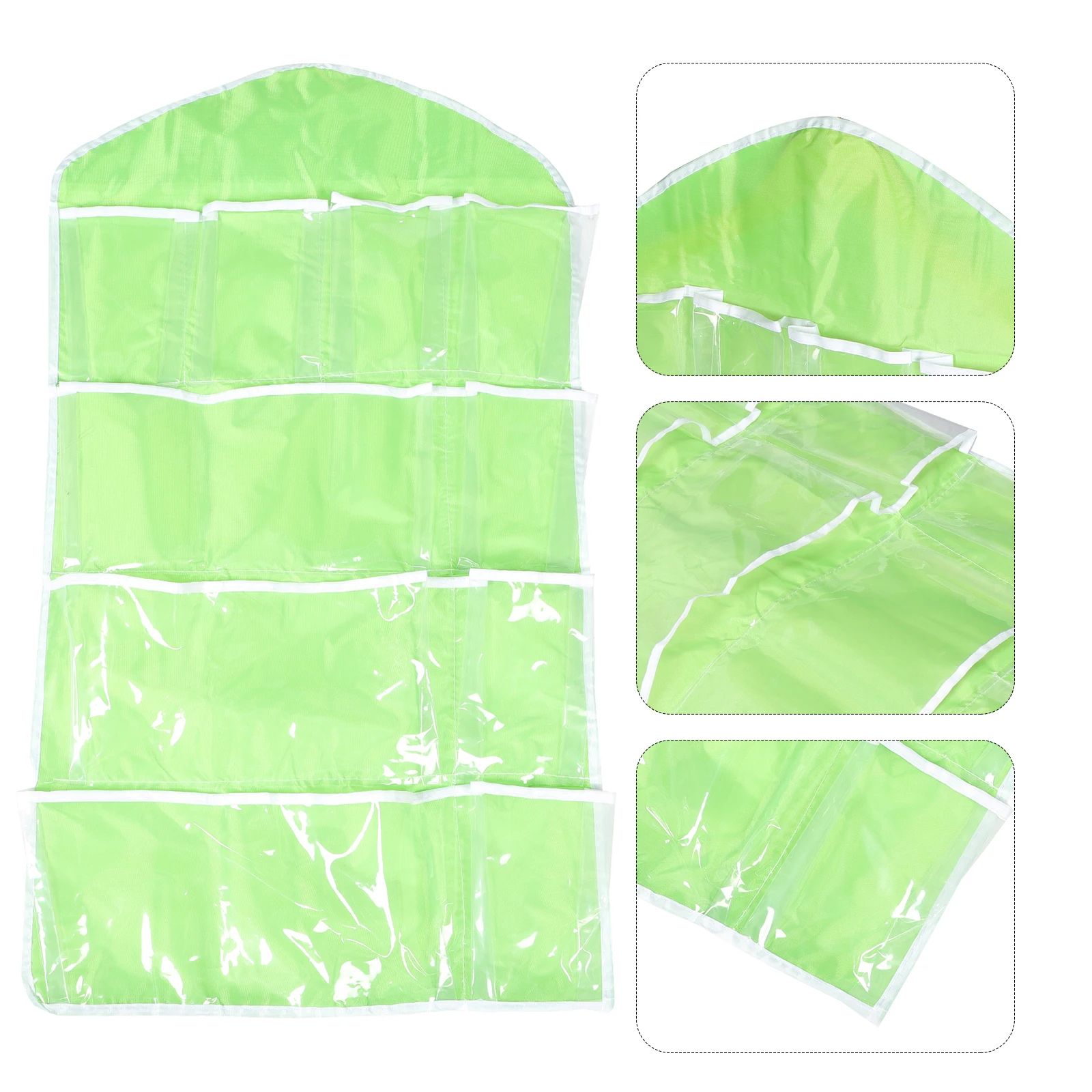 

Clear Hanging Storage Bag 10 Grid Underwear Sock Organizer Transparent Closet Tidy Solution For Bedroom Bathroom Kitchen