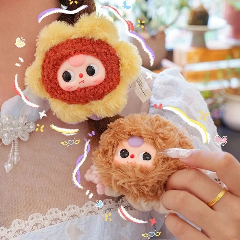 Caja Sorpresa Original Baby Three: Serie de Anillos para el Cabello con Flores, Muñeca de Vinilo Kawaii, Banda para el Cabello, Pulsera, Juguete de Moda, Regalo Sorpresa para Niñas