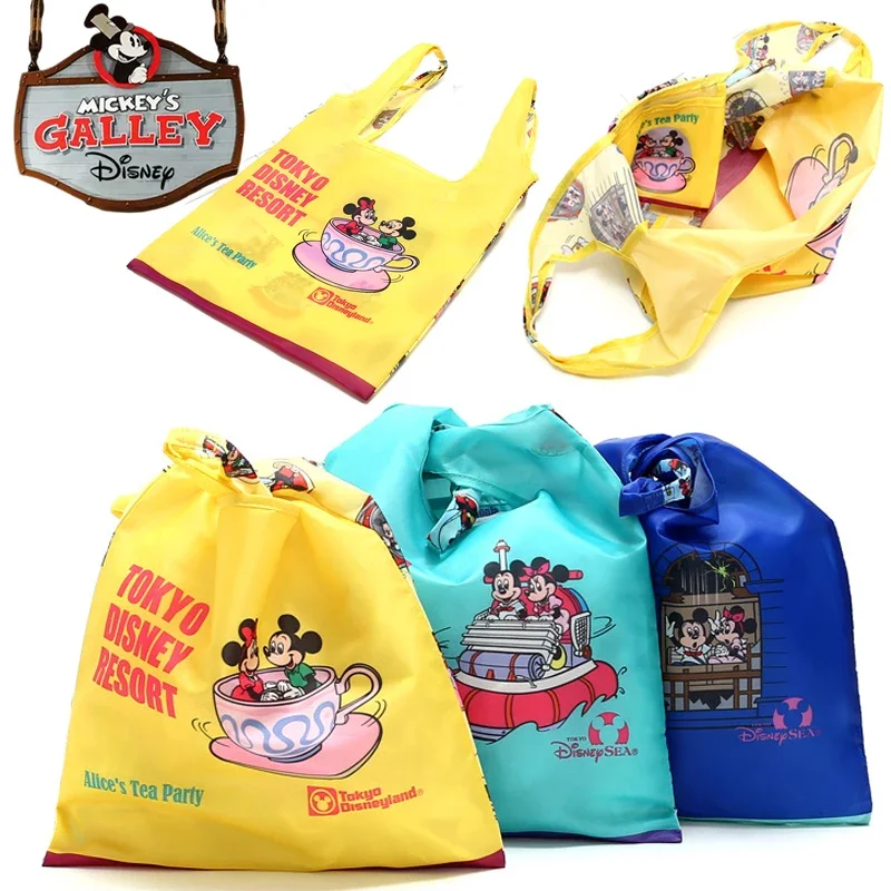 Disney Mickey Foldable Shopping Bag Cartoon Anime  Reusable Eco-Friendly Convenient Large-capacity Storage Travel Grocery Bag