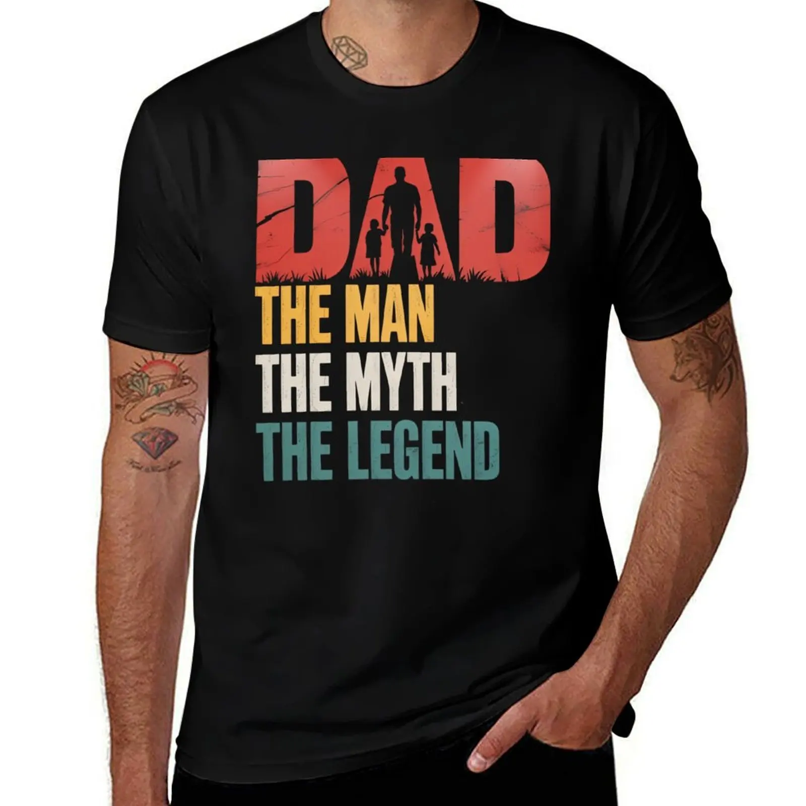 

Dad The Man The Myth The Legend Men Dad T-Shirt aesthetic clothes oversize t-shirts man t shirts for men