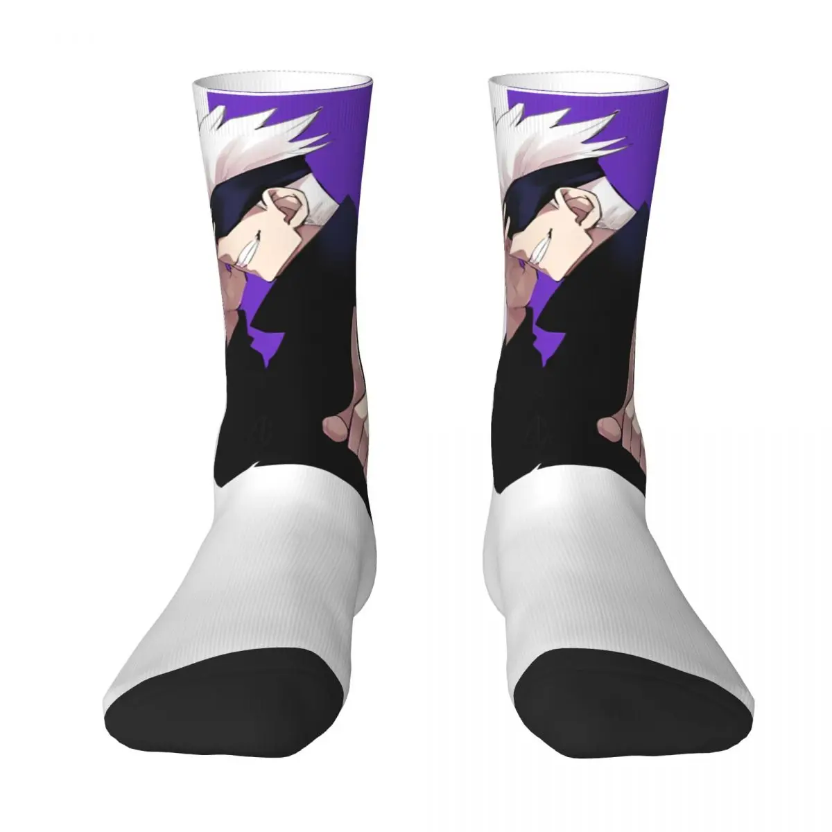 Adults Men Socks Gojo Satoru Stockings Winter Gothic Medium Soft Socks Graphic Running Anti Slip Socks